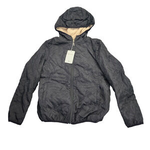 Womens Long-Sleeve Zipper Front Hood Warm Casual Raglan Bomber Jacket XL